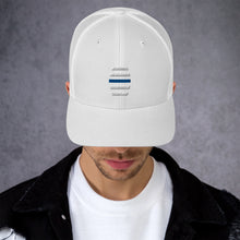 Load image into Gallery viewer, White Embroidered Trucker Cap
