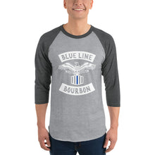 Load image into Gallery viewer, MC 3/4 Sleeve Raglan Shirt + Outside Label Barrel Print
