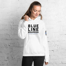 Load image into Gallery viewer, Stacked Hoodie + Arm Label Barrel Print
