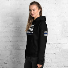 Load image into Gallery viewer, Staked Hoodie + Arm Label Barrel Print
