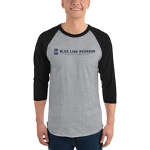 Load image into Gallery viewer, Logo 3/4 Sleeve Raglan Shirt + Outside Label Barrel Print
