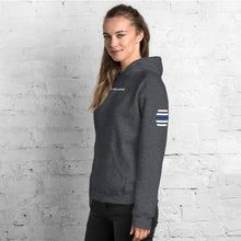 Load image into Gallery viewer, Logo Hoodie + Arm Label Barrel Print
