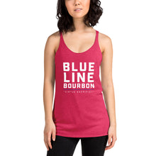 Load image into Gallery viewer, Stacked Women&#39;s Racerback Tank + Outside Label Barrel Print
