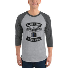 Load image into Gallery viewer, MC 3/4 Sleeve Raglan Shirt + Outside Label Barrel Print
