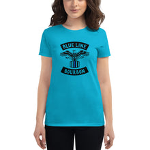 Load image into Gallery viewer, MC Women&#39;s Short Sleeve Shirt + Outside Label Barrel Print
