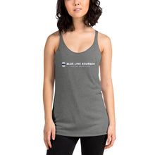 Load image into Gallery viewer, Logo Women&#39;s Racerback Tank + Outside Label Barrel Print
