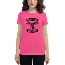 Load image into Gallery viewer, MC Women&#39;s Short Sleeve Shirt + Outside Label Barrel Print
