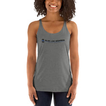 Load image into Gallery viewer, Logo Women&#39;s Racerback Tank + Outside Label Barrel Print
