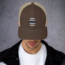 Load image into Gallery viewer, White Embroidered Trucker Cap
