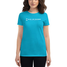 Load image into Gallery viewer, Logo Women&#39;s Short Sleeve Shirt + Outside Label Barrel Print
