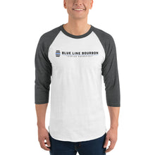 Load image into Gallery viewer, Logo 3/4 Sleeve Raglan Shirt + Outside Label Barrel Print
