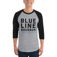 Load image into Gallery viewer, Stacked 3/4 Sleeve Raglan Shirt + Outside Label Barrel Print
