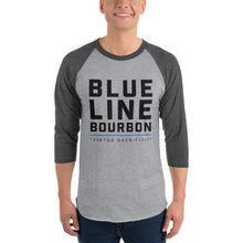 Load image into Gallery viewer, Stacked 3/4 Sleeve Raglan Shirt + Outside Label Barrel Print
