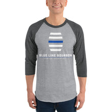 Load image into Gallery viewer, Logo 3/4 Sleeve Raglan Shirt + Outside Label Barrel Print
