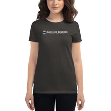 Load image into Gallery viewer, Logo Women&#39;s Short Sleeve Shirt + Outside Label Barrel Print
