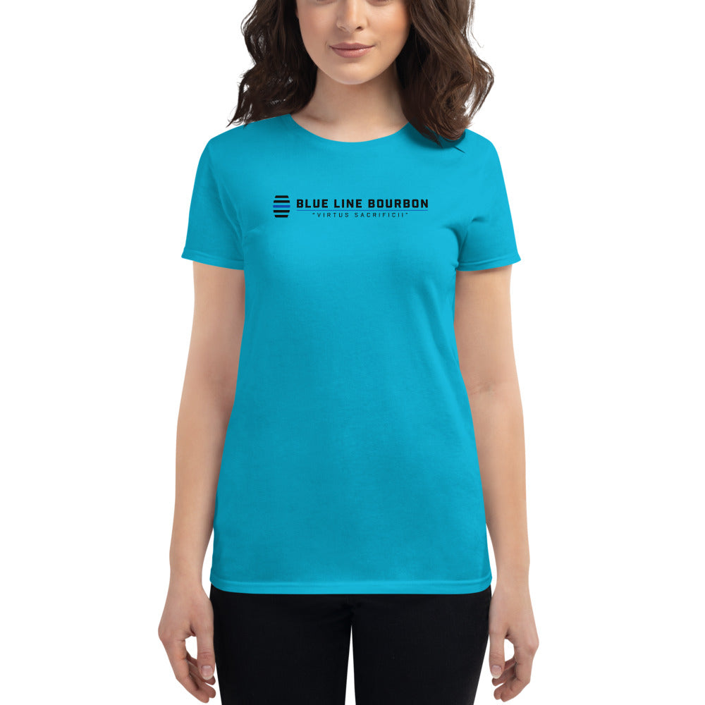 Logo Women's Short Sleeve Shirt + Outside Label Barrel Print