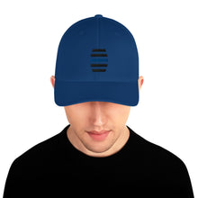 Load image into Gallery viewer, Black Embroidered Structured Twill Cap
