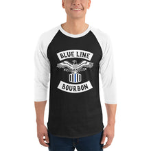 Load image into Gallery viewer, MC 3/4 Sleeve Raglan Shirt + Outside Label Barrel Print
