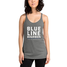 Load image into Gallery viewer, Stacked Women&#39;s Racerback Tank + Outside Label Barrel Print
