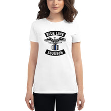 Load image into Gallery viewer, MC Women&#39;s Short Sleeve Shirt + Outside Label Barrel Print
