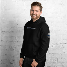 Load image into Gallery viewer, Logo Hoodie + Arm Label Barrel Print
