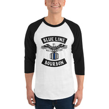 Load image into Gallery viewer, MC 3/4 Sleeve Raglan Shirt + Outside Label Barrel Print
