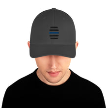 Load image into Gallery viewer, Black Embroidered Structured Twill Cap
