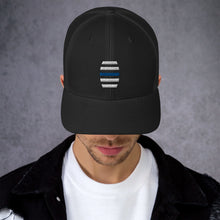 Load image into Gallery viewer, White Embroidered Trucker Cap
