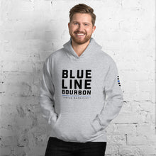 Load image into Gallery viewer, Stacked Hoodie + Arm Label Barrel Print
