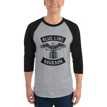 Load image into Gallery viewer, MC 3/4 Sleeve Raglan Shirt + Outside Label Barrel Print
