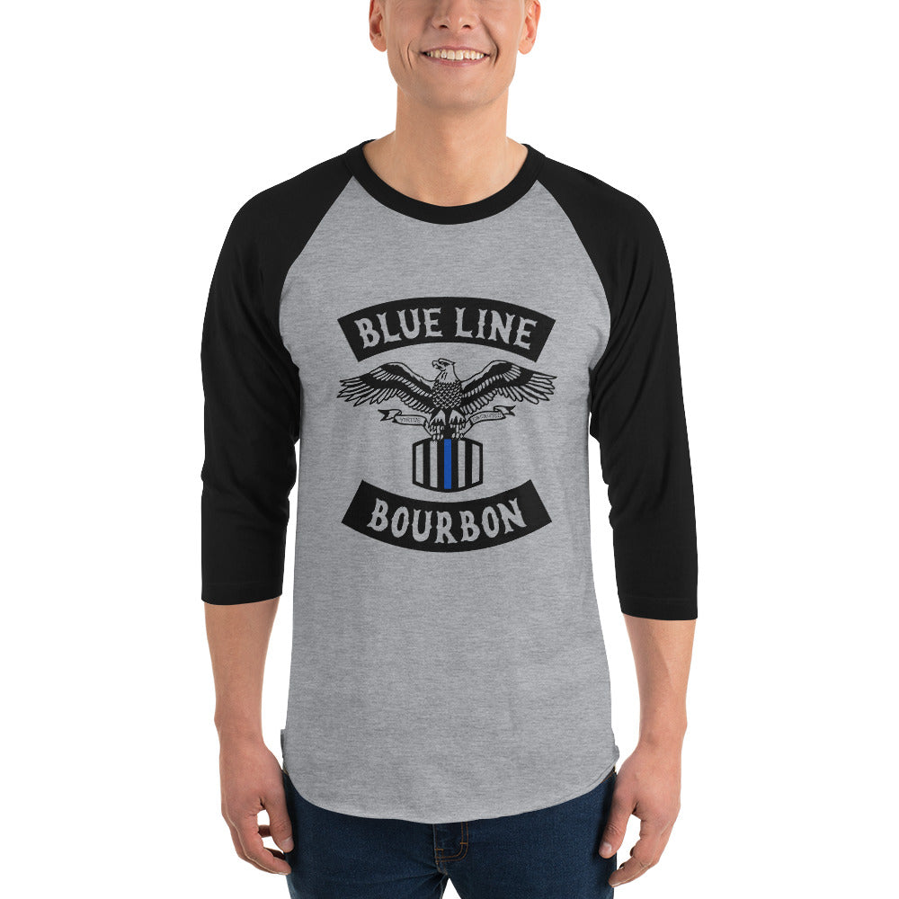 MC 3/4 Sleeve Raglan Shirt + Outside Label Barrel Print