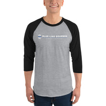 Load image into Gallery viewer, Logo 3/4 Sleeve Raglan Shirt + Outside Label Barrel Print
