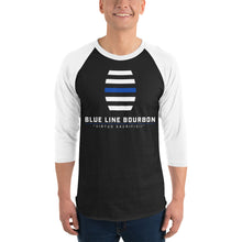 Load image into Gallery viewer, Logo 3/4 Sleeve Raglan Shirt + Outside Label Barrel Print
