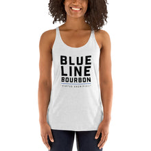 Load image into Gallery viewer, Stacked Women&#39;s Racerback Tank + Outside Label Barrel Print
