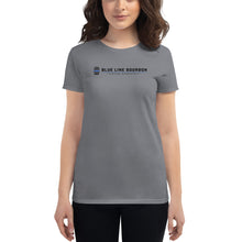 Load image into Gallery viewer, Logo Women&#39;s Short Sleeve Shirt + Outside Label Barrel Print
