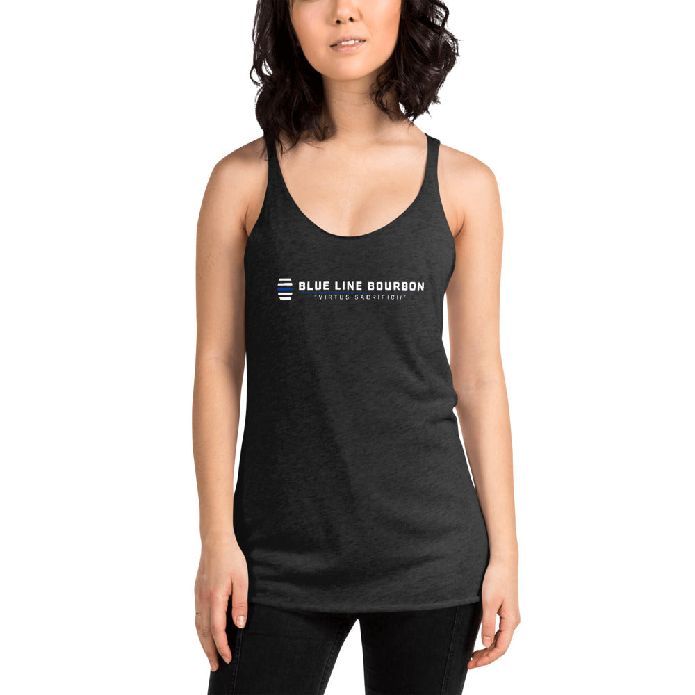 Logo Women's Racerback Tank + Outside Label Barrel Print