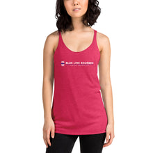 Load image into Gallery viewer, Logo Women&#39;s Racerback Tank + Outside Label Barrel Print
