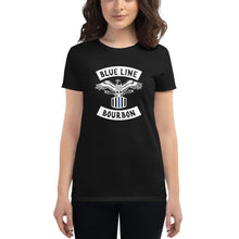 Load image into Gallery viewer, MC Women&#39;s Short Sleeve Shirt + Outside Label Barrel Print
